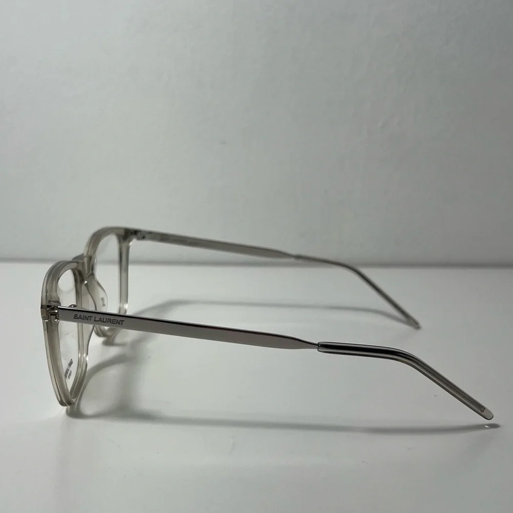 Yves Saint Laurent YSL Shiny Transparent Eyewear Eyeglasses Glasses